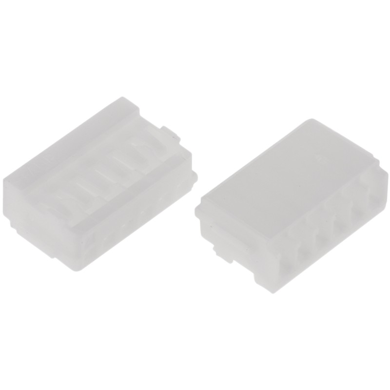 10 pcs - TE Connectivity, AMP Mini CT Female Connector Housing, 1.5mm Pitch, 6 Way, 1 Row