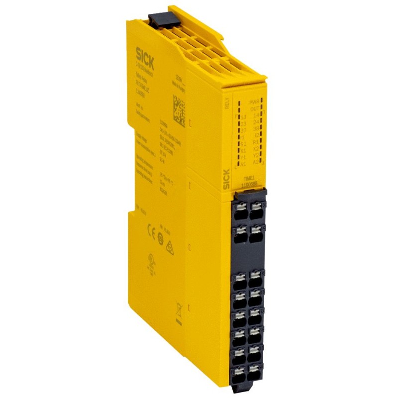 1 pcs - Sick Dual-Channel Safety Switch Safety Relay, 16.8 - 30V, 2 Safety Contacts