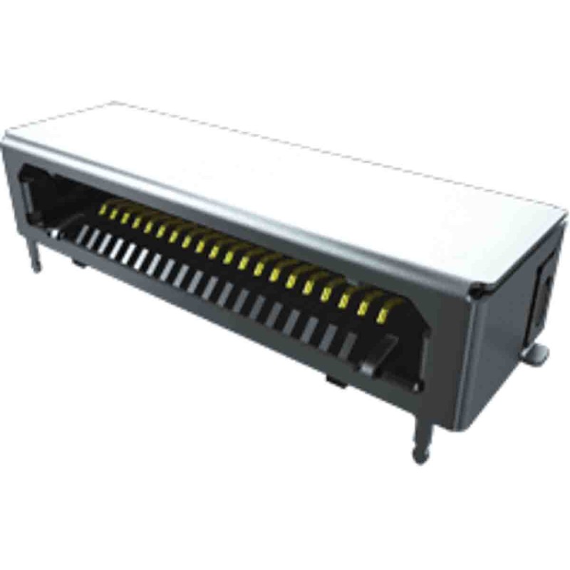 1 pcs - Samtec FCS8 Series Horizontal Through Hole Mount PCB Socket, 30-Contact, 1-Row, 0.8mm Pitch, Solder Termination