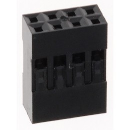 10 pcs - Amphenol Communications Solutions, Mini-PV Female Connector Housing, 2.54mm Pitch, 8 Way, 2 Row