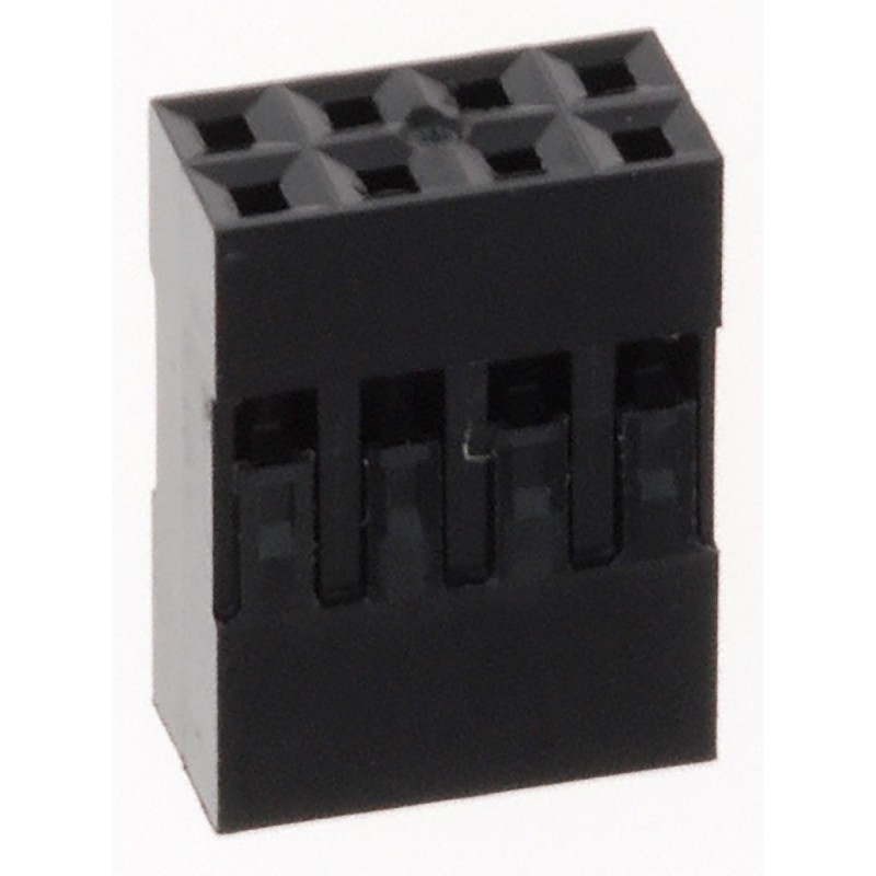 10 pcs - Amphenol Communications Solutions, Mini-PV Female Connector Housing, 2.54mm Pitch, 8 Way, 2 Row
