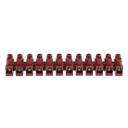 1 pcs - RS PRO Disconnect Terminal Block, 12-Way, 76A, 16 mm² Wire, Screw Termination