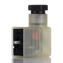 1 pcs - Hirschmann GML 2P+E DIN 43650 B, Female Solenoid Valve Connector, with Indicator Light, 250 V ac/dc Voltage