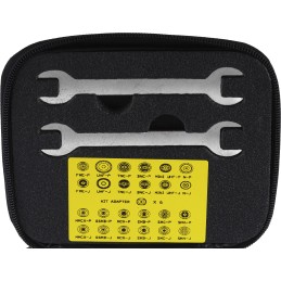 1 pcs - RS PRO RF Connector Kit RF Coaxial Inter Series Adapter Kit 2 x Spanners & is Supplied in a Zip-Up Soft Case, 30 RF