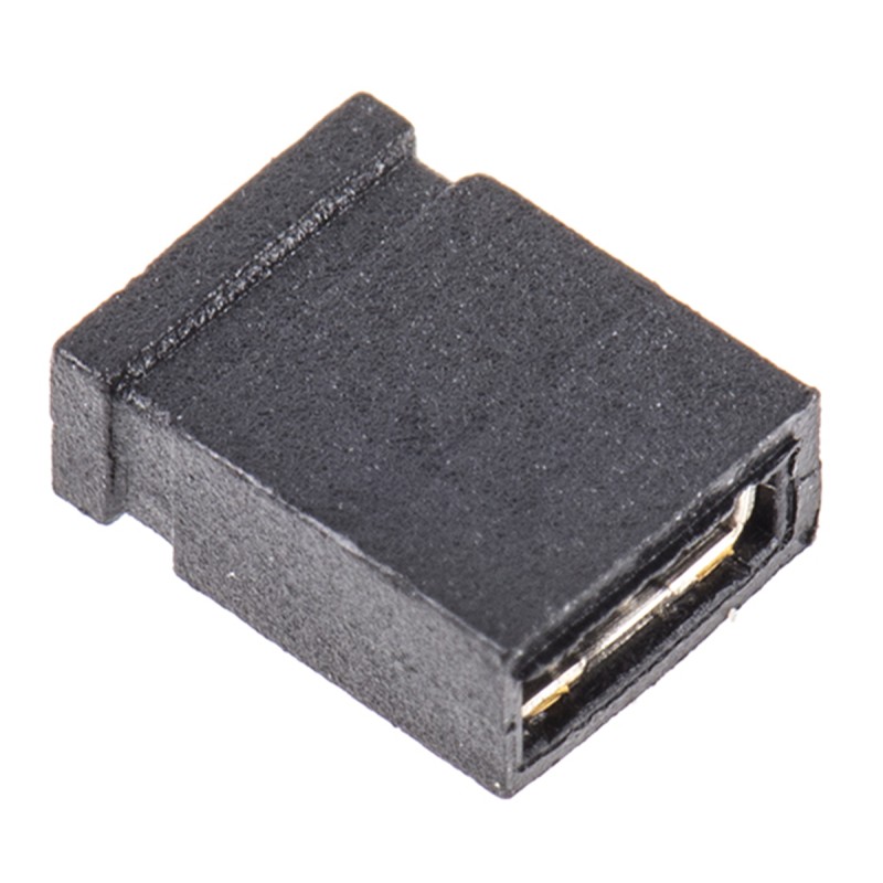 250 pcs - ASSMANN WSW Jumper Female Straight Black Closed Top 2 Way 1 Row 2.54mm Pitch