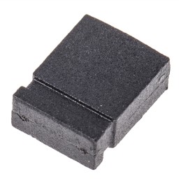 250 pcs - ASSMANN WSW Jumper Female Straight Black Closed Top 2 Way 1 Row 2.54mm Pitch