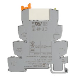 1 pcs - Phoenix Contact PLC-RSC- 24DC/21-21 Series Interface Relay, DIN Rail Mount, 24V dc Coil, DPDT, 2-Pole