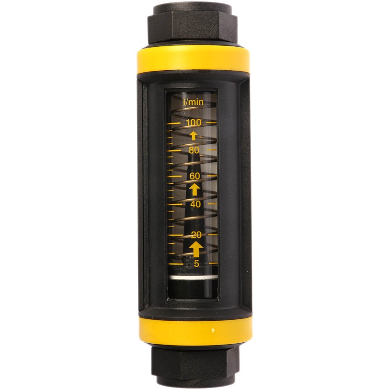 1 pcs - Parker Easiflow Series Variable Area Flow Meter for Liquid, 5 L/min Min, 100 L/min Max