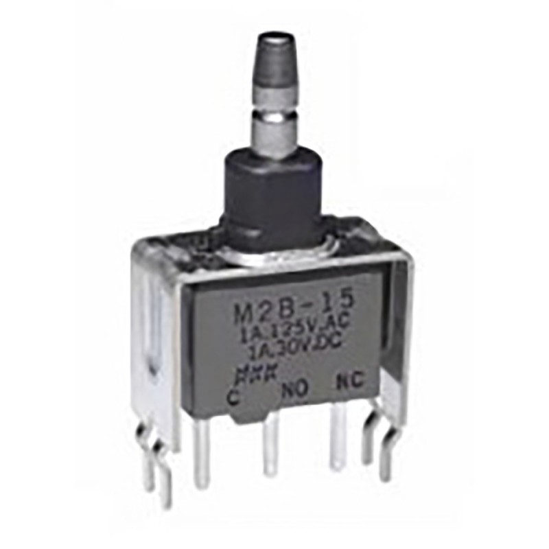 1 pcs - NKK Switches Push Button Switch, On-(On), Through Hole, SPDT, 30 V dc, 125V ac