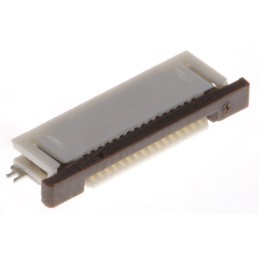 10 pcs - Molex, Easy-On, 52746 0.5mm Pitch 16 Way Right Angle Female FPC Connector, ZIF Bottom Contact