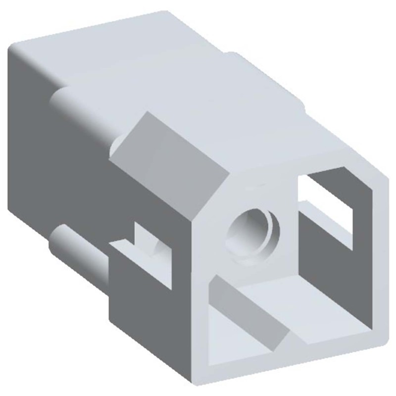 10 pcs - Molex, STANDARD .093' Male Connector Housing, 5.03mm Pitch, 4 Way, 2 Row