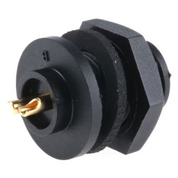1 pcs - Switchcraft Circular Connector, 2 Contacts, Panel Mount, Subminiature Connector, Plug, Male, IP67, MICRO-CON-X Series
