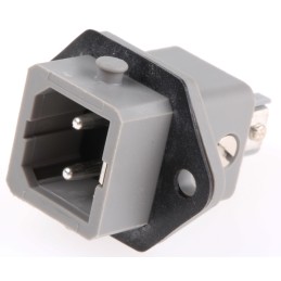 1 pcs - Hirschmann ST Series, Panel Mount 2P Industrial Power Plug, Rated At 16A, 250 V ac/dc