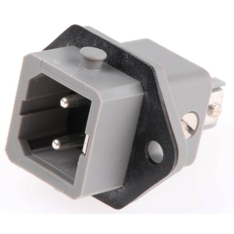 1 pcs - Hirschmann ST Series, Panel Mount 2P Industrial Power Plug, Rated At 16A, 250 V ac/dc