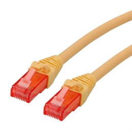 1 pcs - Roline Cat6 Male RJ45 to Male RJ45 Ethernet Cable, U/UTP, Yellow LSZH Sheath, 3m, Low Smoke Zero Halogen (LSZH)