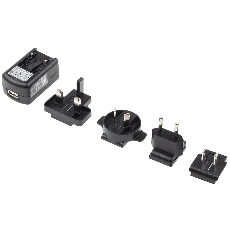 1 pcs - RS PRO 10W Plug-In AC/DC Adapter 5V dc Output, 2A Output
