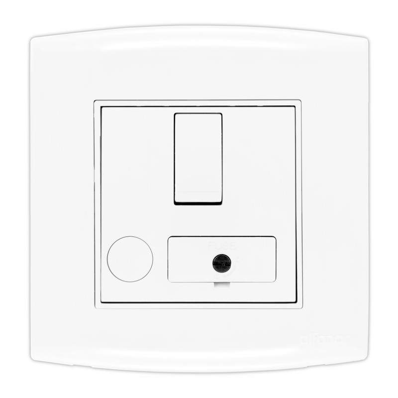 1 pcs - Contactum 13A, 1 Gang Switched Fused Spurs IP2X