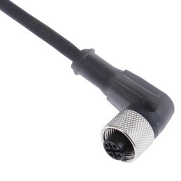 1 pcs - Telemecanique Sensors Right Angle Female 4 way M12 to Unterminated Sensor Actuator Cable, 2m