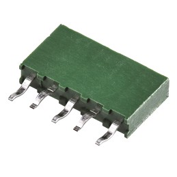 10 pcs - TE Connectivity AMPMODU HV100 Series Straight Through Hole Mount PCB Socket, 5-Contact, 1-Row, 2.54mm Pitch, Solder