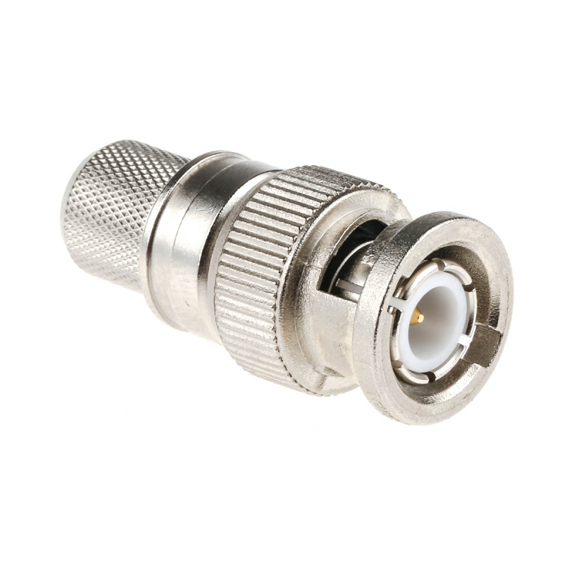 15 pcs - Telegartner, Plug Cable Mount BNC Connector, 50Ω, Crimp Termination, Straight Body