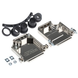 1 pcs - 3M 3357 Series ABS Angled D Sub Backshell, 25 Way