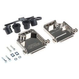 1 pcs - 3M 3357 Series ABS Angled D Sub Backshell, 25 Way