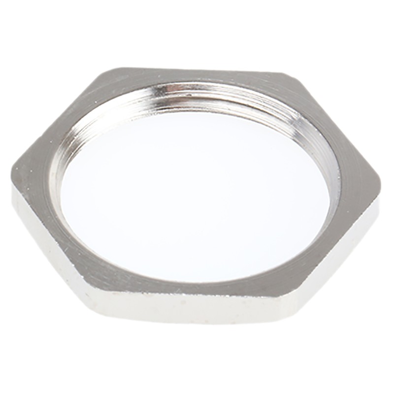 10 pcs - SIB Nickel Nickel Plated Brass Cable Gland Locknut, PG16 Thread