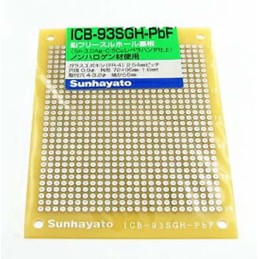 1 pcs - Double Sided Matrix Board FR4 0.9mm Holes, 2.54 x 2.54mm Pitch, 95 x 72 x 1.6mm