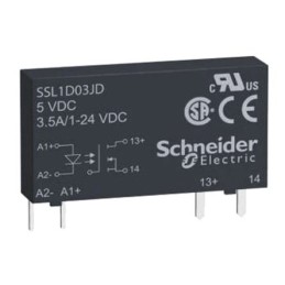 1 pcs - Schneider Electric Harmony Relay Series Solid State Relay, 3.5 A Load, PCB Mount, 24 V dc Load, 12 V dc Control