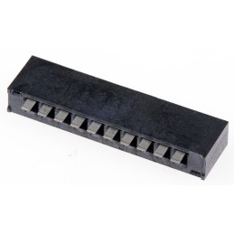 1 pcs - Samtec PEC Series Female Edge Connector, Through Hole Mount, 10-Contacts, 2.54mm Pitch, 1-Row, Solder Termination