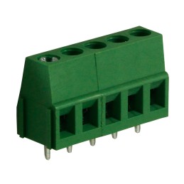 10 pcs - RS PRO PCB Terminal Block, 5-Contact, 5mm Pitch, Through Hole Mount, 1-Row, Screw Termination