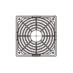 1 pcs : 109-1001F30 - Fan Filters & Accessories Resin Fan Filter Kit 92mm (30PPI)