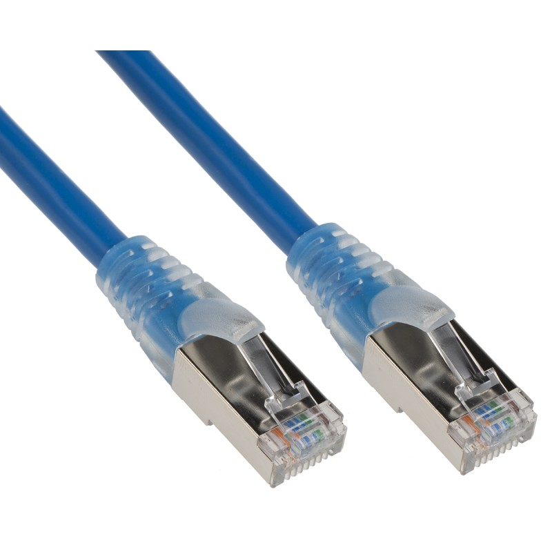 1 pcs - RS PRO Cat5e Male RJ45 to Male RJ45 Ethernet Cable, F/UTP, Blue PVC Sheath, 5m