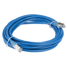 1 pcs - RS PRO Cat5e Male RJ45 to Male RJ45 Ethernet Cable, F/UTP, Blue PVC Sheath, 5m