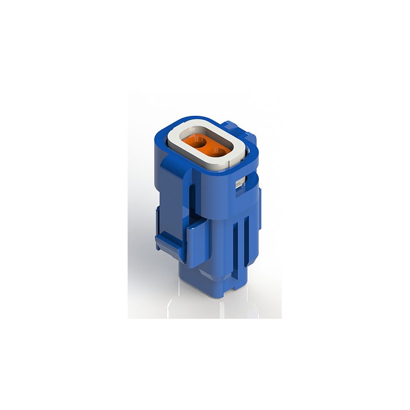 10 pcs - EDAC Wire to Wire Connector Cable Mount Socket, 2P, Crimp Termination, 3A, 250 V