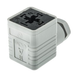 1 pcs - Hirschmann GDM 3P+E DIN 43650 A, Female Solenoid Valve Connector, 250 V ac/dc Voltage