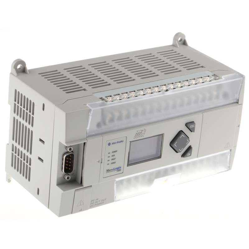 1 pcs - Allen Bradley 1766 Series PLC I/O Module for Use with MicroLogix 1400 Series, Digital, Relay, 24 V dc