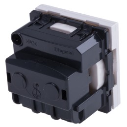 1 pcs - Legrand White 1 Gang Plug Socket, 16A, Type E - French, Indoor Use