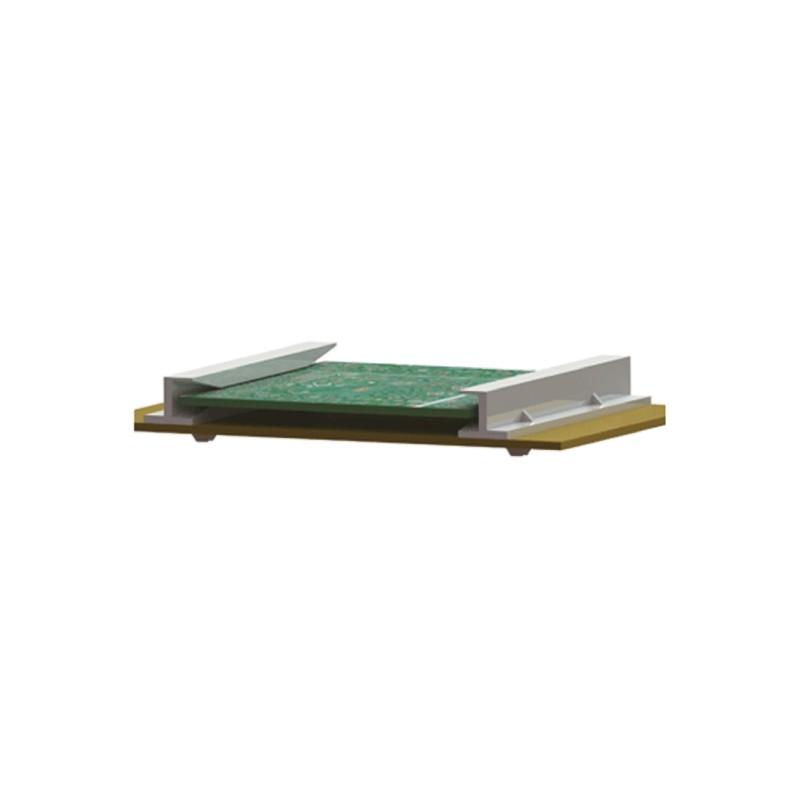 10 pcs - Essentra PCB Card Guide Horizontal Mount 101.6mm Long, 1.6mm Thick Max.