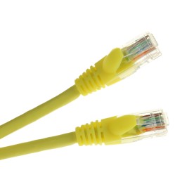 1 pcs - RS PRO Cat5e Male RJ45 to Male RJ45 Ethernet Cable, U/UTP, Yellow LSZH Sheath, 0.5m