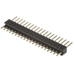 100 pcs - HARWIN Archer M52 Series Straight Through Hole Pin Header, 20 Contact(s), 1.27mm Pitch, 1 Row(s), Unshrouded