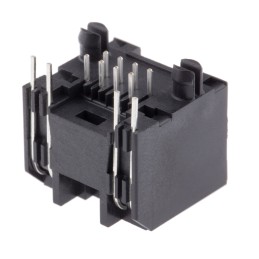 1 pcs - Amphenol RJHS Series Female RJ45 Connector, Through Hole