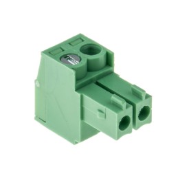 10 pcs - RS PRO 3.5mm Pitch 2 Way Right Angle Pluggable Terminal Block, Plug, Through Hole, Screw Termination