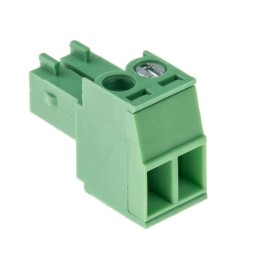 10 pcs - RS PRO 3.5mm Pitch 2 Way Right Angle Pluggable Terminal Block, Plug, Through Hole, Screw Termination