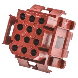 5 pcs - TE Connectivity, Miniature Rectangular II Male Connector Housing, 4.19mm Pitch, 12 Way, 4 Row
