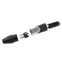 100 pcs - Amphenol Cable Mount XLR Connector, Male, 133 V, 3 Way, Silver Plating