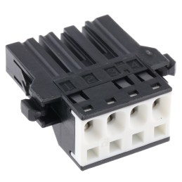 1 pcs - JST, J300 Female Connector Housing, 5.08mm Pitch, 4 Way, 1 Row