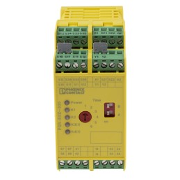 1 pcs - Phoenix Contact Dual-Channel Light Beam/Curtain, Safety Switch/Interlock Safety Relay, 24V dc, 6 Safety Contacts