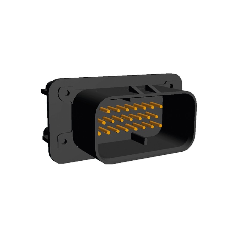 1 pcs - TE Connectivity, AMPSEAL Automotive Connector Plug 23 Way, Solder Termination