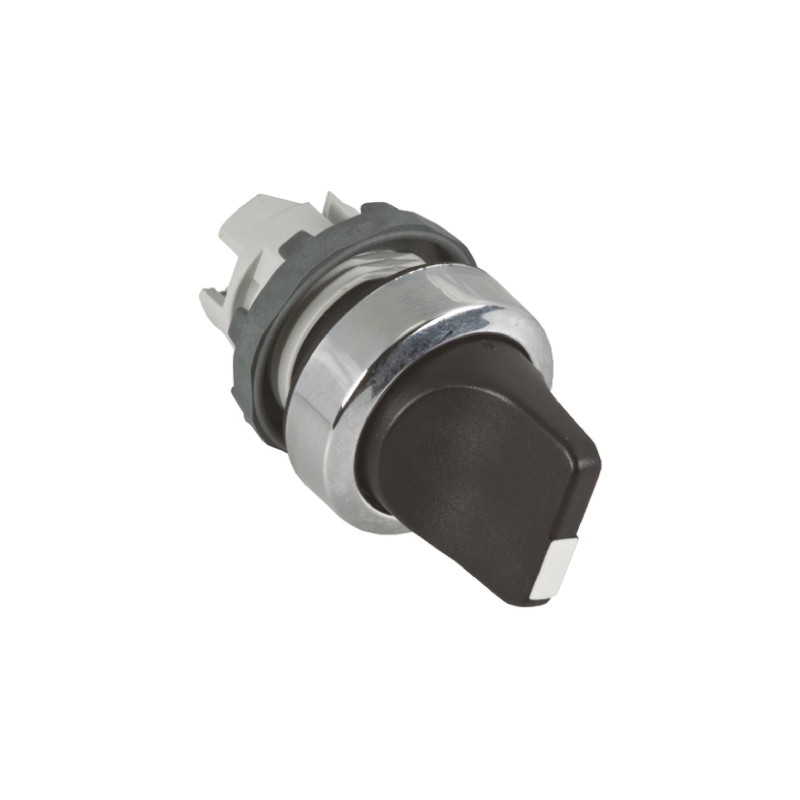 1 pcs - ABB ABB Modular Series 2 Position Selector Switch Head, 22mm Cutout, Black Handle